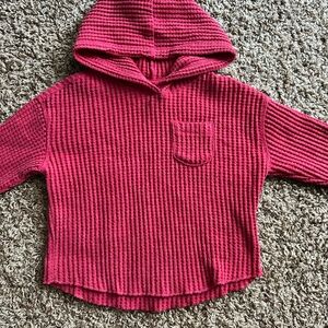 Cat & Jack Kids' Textured Red Hoodie